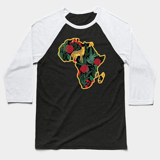 Africa Pattern Gift Baseball T-Shirt by Merchweaver